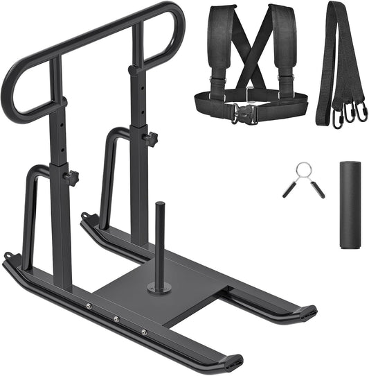 Kipika Gewichtsslee voor workout en fitness krachttraining, voor atletische oefeningen, snelheidsverbetering, licht door obstakels, geschikt voor halterschijven van 2,5 cm