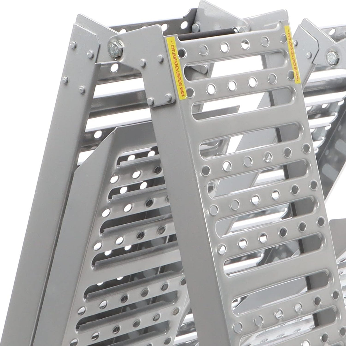XPOtool 2x oprijplaten 340 kg 3-voudig inklapbaar 195,5x23 cm slipvast staal laadplaten voor motoren
