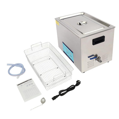 Ultrasoon Reinigingsapparaat – Ultrasone Reiniger – Sieradenreiniger – Brillenreiniger – Gereedschapsreiniger – 30 Liter Capaciteit – Roestvrij Staal & 600W Vermogen