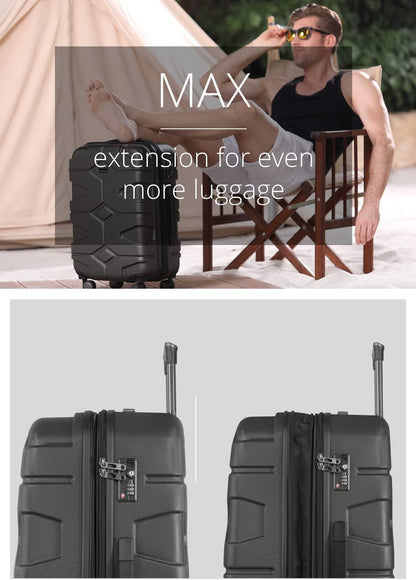 HAUPTSTADTKOFFER - X-Kölln - Hartschalen-Koffer Koffer Trolley Rollkoffer Reisekoffer, TSA, 76 cm, 120 Liter, Graphite