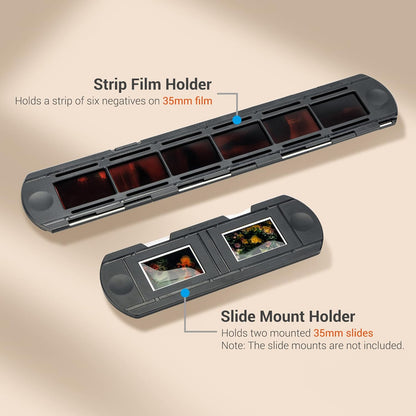 JJC ES-2 filmdigitaliseringsadapter met 6500K USB LED-verlichtingsset, scanner voor het kopiëren van negatieve films converteert 35 mm-negatieven naar digitale JPEG