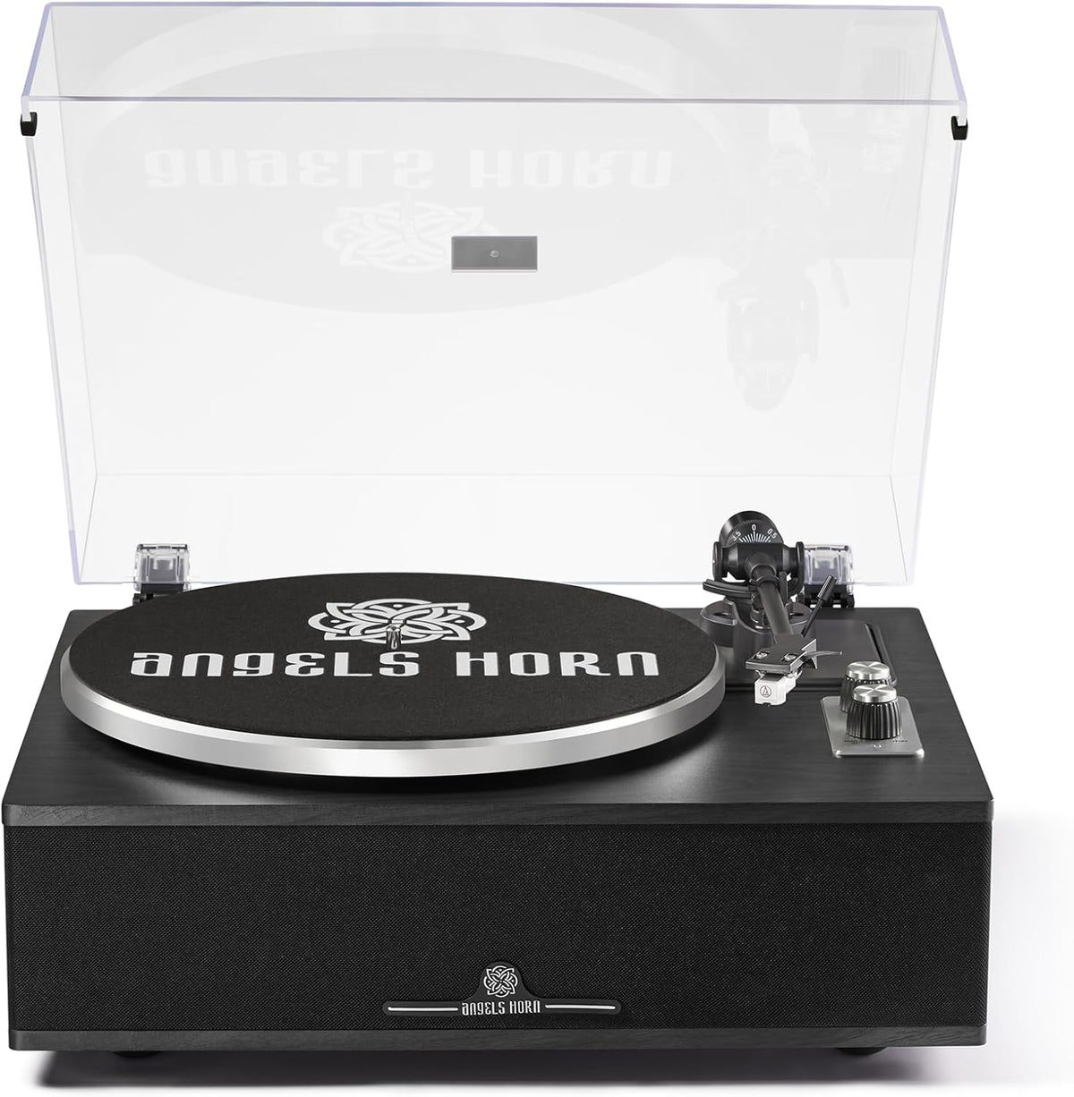 Bluetooth Vinyl Platenspeler – Draaitafel – Vinylspeler – LP Speler – Vinyl Draaitafel – Zwart – 4 Ingebouwde Luidsprekers – 2 Snelheden 33⅓ En 45 RPM