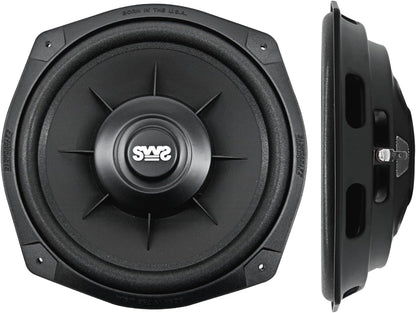 Earthquake Sound SWS-8X 8-inch ondiep woofersysteem subwoofer onder de stoel subwoofer, 4-ohm (enkel)