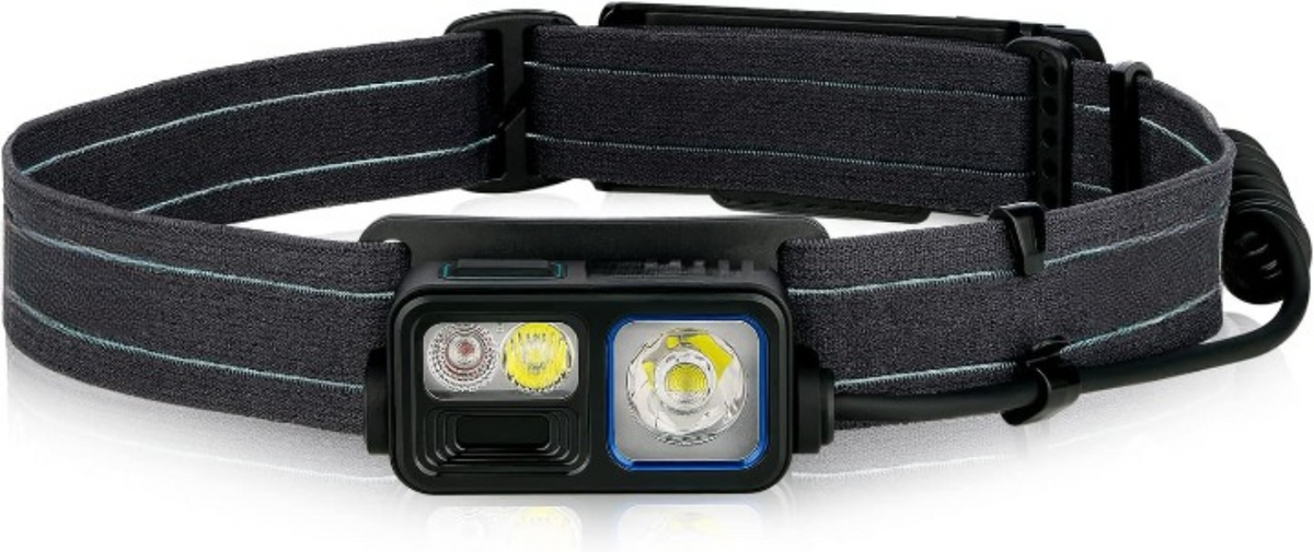 Koplamp - Hoofdlamp - USB-Oplaadbare Zaklamp - met SOS-modus - Bewegingssensor - 2 LED - 1000Lm - 140m Lichtbereik - Looptijd 30 uur - voor Kamperen - Hardlopen - Wandelen - Speleologie - Noodgevallen - 650mAh - IPX4 - Zwart - QUORE