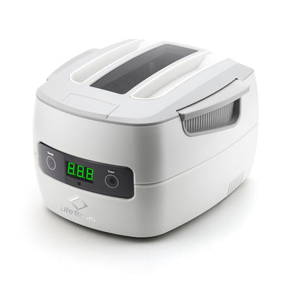 LifeBasis Professioneel ultrasoon reinigingsapparaat, brillenreinigingsapparaat met 5 tijdsinstellingen, 60 W, ultrasoon reinigingsapparaat voor sieraden, brillen, inktpatronen, gereedschap