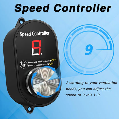 Regelbare afvoerventilator 300 mm – Shutterventilator – Wandventilator – Afzuigventilator – Ventilatieventilator – 1650 m³/u luchtverplaatsing – Verzinkt stalen frame met automatische kleppen