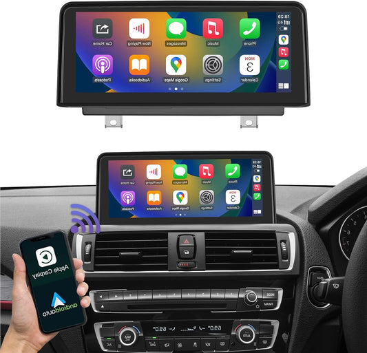 Road Top Car Radio 10.25 Inch Wireless Carplay & Android Car Stereo for BMW 1 2 Series F20/F21/F22 2013-2015 Year with NBT System, Touch Screen with Mirror Link, Bluetooth, GPS, Navigation - QUORE
