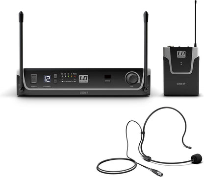 LD Systems U308 BPH - radiosysteem met bodypack en headset - 863-865 MHz + 823-832 MHz