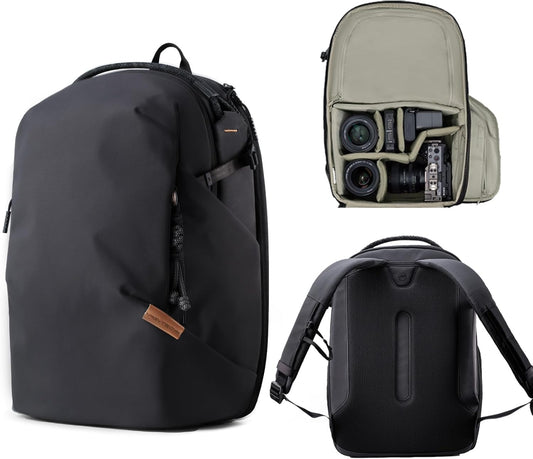 PGYTECH OneGo Lite Camera Rugzak 16L - Lichtgewicht Camera Tas Compatibel met Sony/Canon/Nikon/DSLR/SLR Mirrorless Camera's - Waterbestendige Rugzak voor Stads- en ReisFotografie