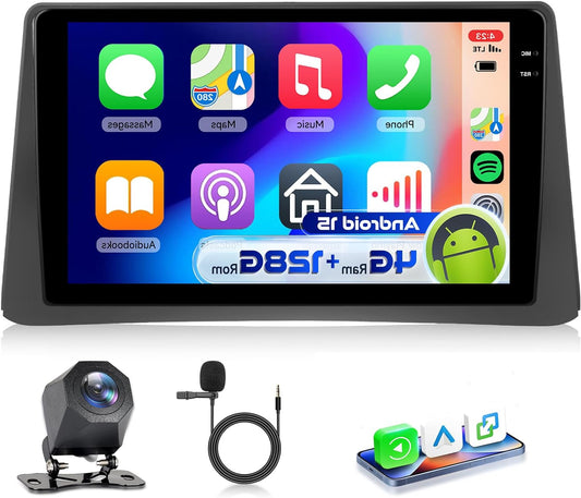 4G&128G VECHTEL 9" Car Radio for Opel Mokka 1 2012-2016/Buick Encore 2013-2015 with CarPlay Android Auto, Android 15, Touch Screen,Bluetooth RDS/FM Radio, WiFi Navigation/AHD Rear View Camera - QUORE