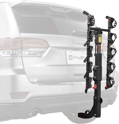 Allen Sports Premier Hitch gemonteerde 5-Bike Carrier, Model S555, zwart