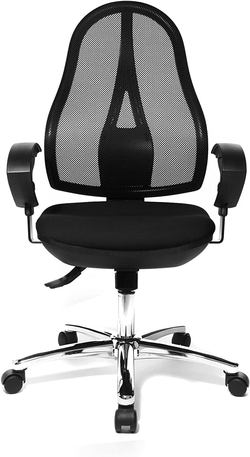 Topstar Open Point SY Deluxe Ergonomische Draaistoel Incl. Armleuningen, Stof, Zwart, Een Maat