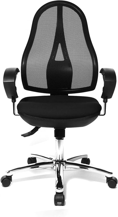 Topstar Open Point SY Deluxe Ergonomische Draaistoel Incl. Armleuningen, Stof, Zwart, Een Maat