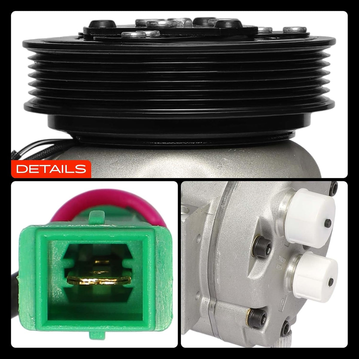 Frankberg Airconditioning compressor airconditioning compatibel met A6 4A C4 2.3L-2.8L 1994-1997 A6 4A2 C4 2.2L-2.8L 1994-1997 A8 4D2 4D8 2.8L 1994-2002 Vervanging # 4A02 60805. AD