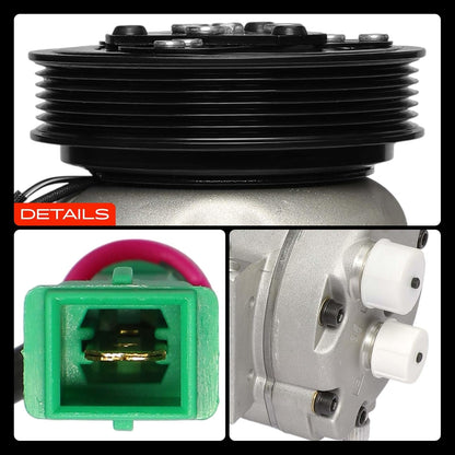 Frankberg Airconditioning compressor airconditioning compatibel met A6 4A C4 2.3L-2.8L 1994-1997 A6 4A2 C4 2.2L-2.8L 1994-1997 A8 4D2 4D8 2.8L 1994-2002 Vervanging # 4A02 60805. AD