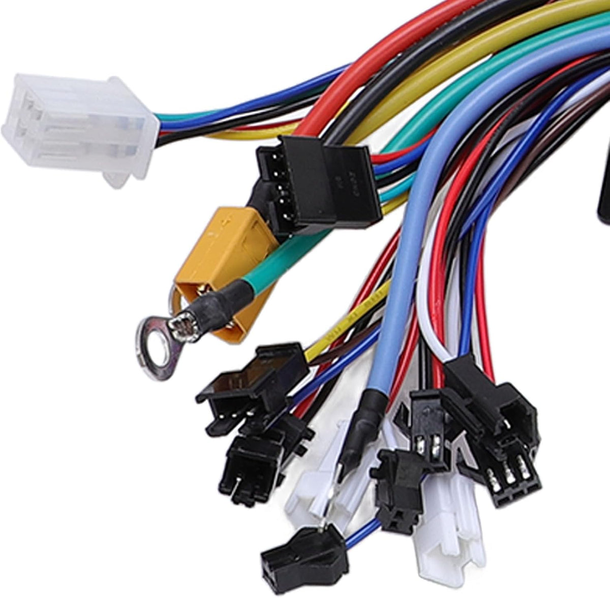 Chiciris Electric Controller Kit, 36V 48V 52V 1500W 2000W Sinusgolven Controller LCD -display met Achtergrondverlichting voor Hall en Non Hall Brushless Motors