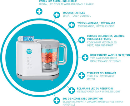 dBb multifunctionele chef-kok, keukenmachine 6-in-1 dBb Remond - grijs