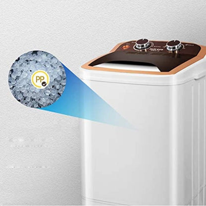 Kleine Wasmachine – Mini Wasmachine – Compacte Wasmachine – Semi-Automatische Wasmachine – Student Wasmachine – Antibacteriële UV-Lichtfunctie – Milieuvriendelijke PP-Trommel 3 kg