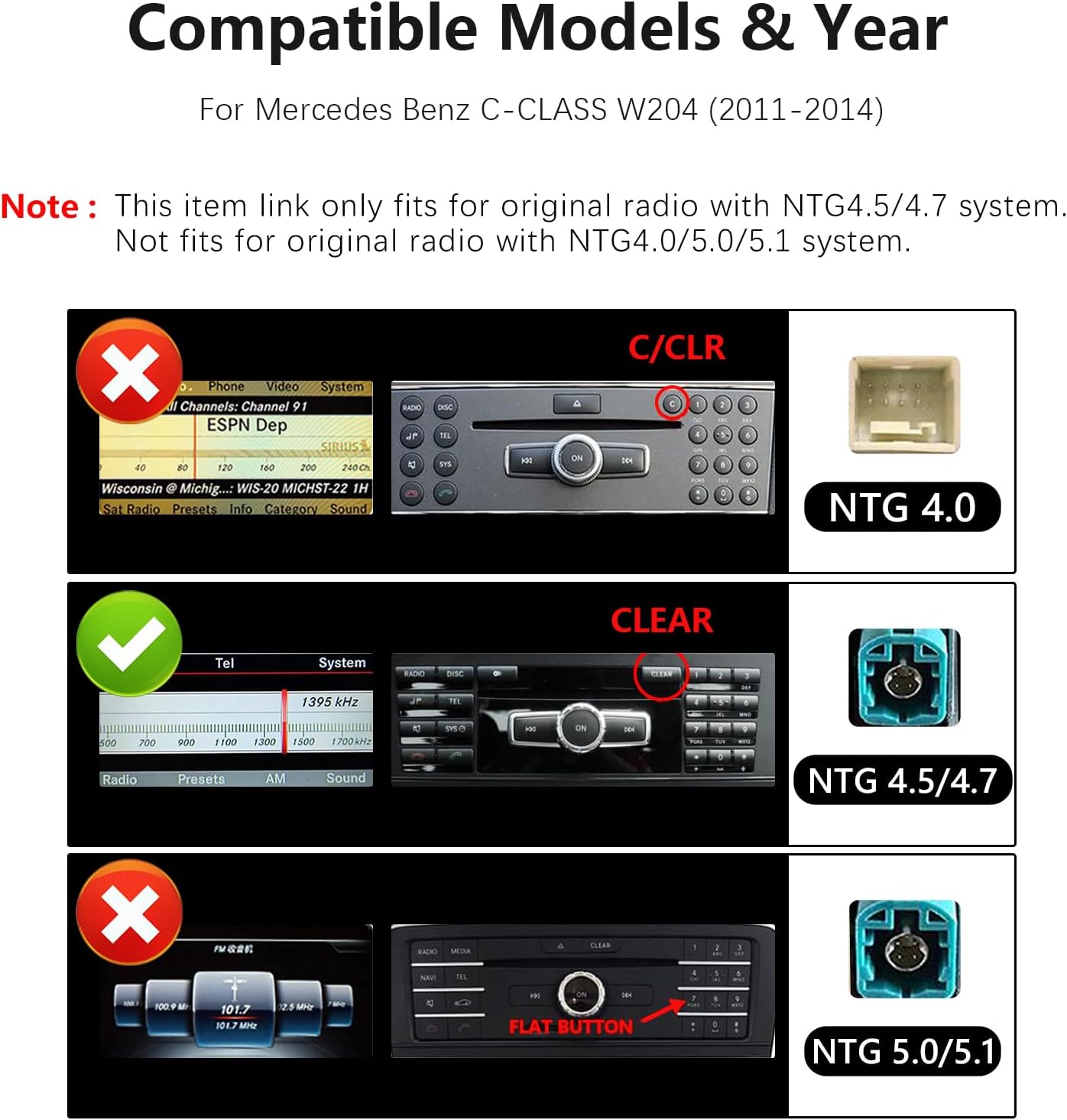 Ultra schmal 12,3 Zoll Android Auto Radio für Mercedes Benz C GLA Klasse W204 S204 Carplay Mulitmedia Player HD1920 * 720 2011-2014 BT Stereo Call Music (Linux 4.5/4.7 System)