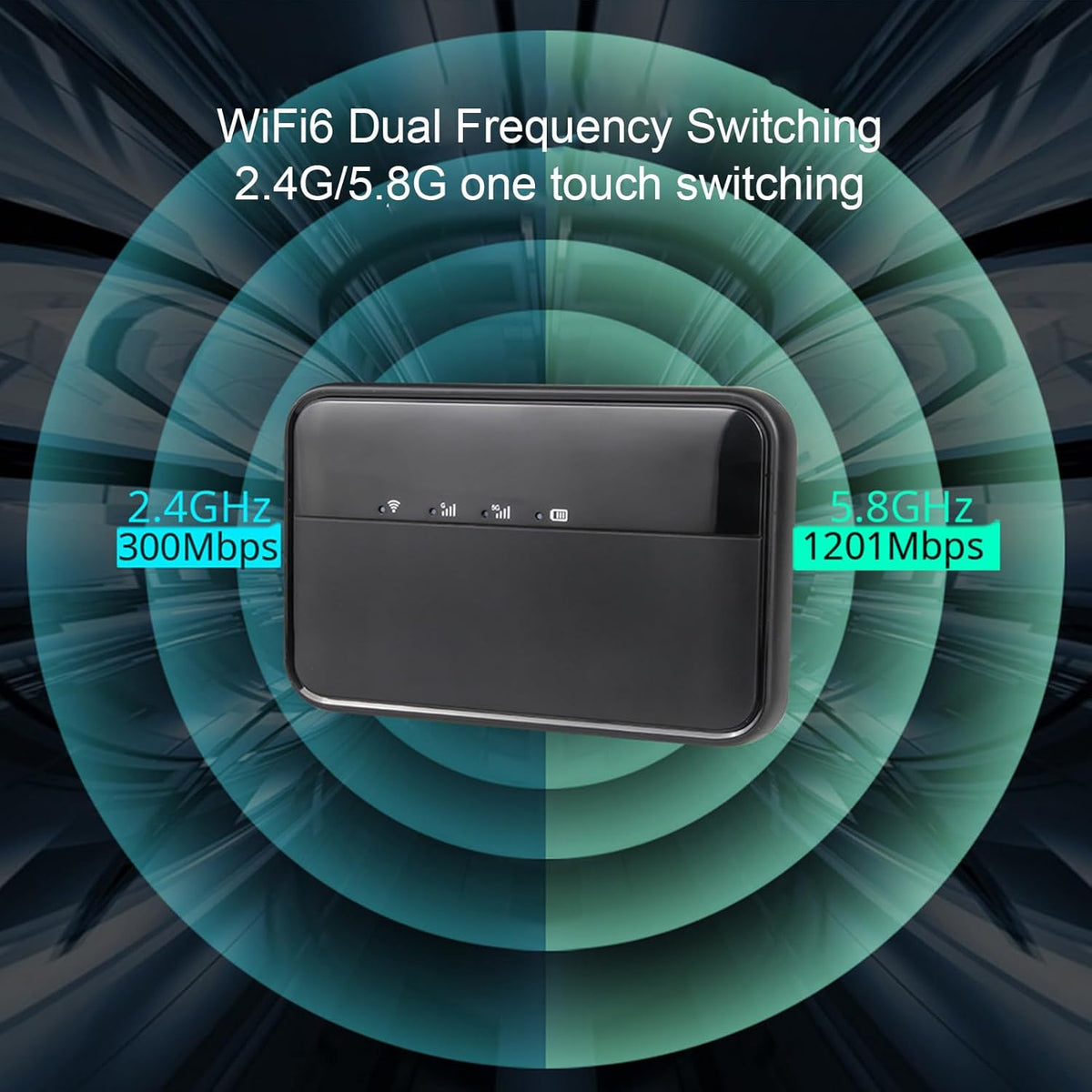 5G WiFi Mobiele Hotspot voor op Reis, 16 Aangesloten Apparaten, 10.000 MAh Type C Opladen, Draagbaar WiFi 6-apparaat voor op Reis, 5G Modem Draadloze Router met Nano-simkaartsleuf
