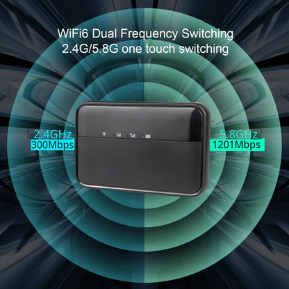 5G WiFi Mobiele Hotspot voor op Reis, 16 Aangesloten Apparaten, 10.000 MAh Type C Opladen, Draagbaar WiFi 6-apparaat voor op Reis, 5G Modem Draadloze Router met Nano-simkaartsleuf