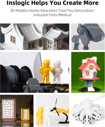 3D Filament – 3D Printer Filament – 3D Printdraad – 3D Print Filament – PLA Filament – Voorgedroogd Vochtbestendig – 10 kg (5 kg Zwart + 5 kg Wit)