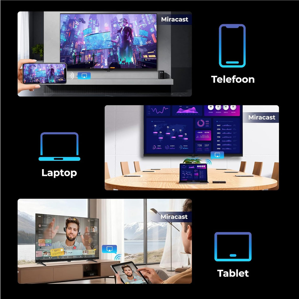 FPD Smart TV 43 Inch, Full HD 1080p televisie met Tizen OS, compatibel met Samsung TV Plus, Dolby Audio, HDR 10, SmartThings, Miracast, Gaming Hub, Voice Control, flatscreen-tv (ET43-P1, 2026)