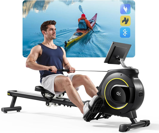 Magnetische Roeitrainer – Roeimachine – Fitnessapparaat – Hometrainer – Trainer – Stil en Krachtig – 16 Weerstandsniveaus – Opvouwbaar Met LCD-Display