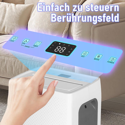 Luchtontvochtiger 26 liter in 24 uur, ontvochtigingscapaciteit: ca. 30 ~ 50 m², led-display met timerfunctie