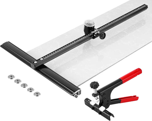MXBAOHENG Handmatige Tegelsnijder 600mm Groot Formaat Tegel Cutter Tool Kit Tegel Cutters voor Keramische Tegels met 1 Krachtige Tang en 5Pcs Snijbladen
