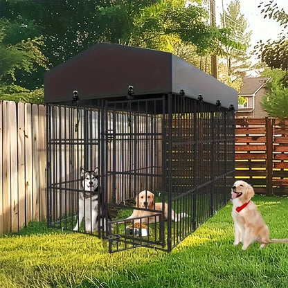 Hondenkennel – Hondenren – Hondenkooi – Dierenbench – Dierenren – Metalen Frame – 127x120x165 cm – Weerbestendig & Stevig