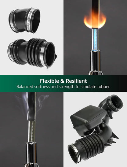 SuperFlex UL94 V-0, hars voor 3D-printers, moeilijk ontvlambare onderdelen simulatie flexibel rubber 80A, gemaakt in Korea door 3DMaterials (1000g, transparant)