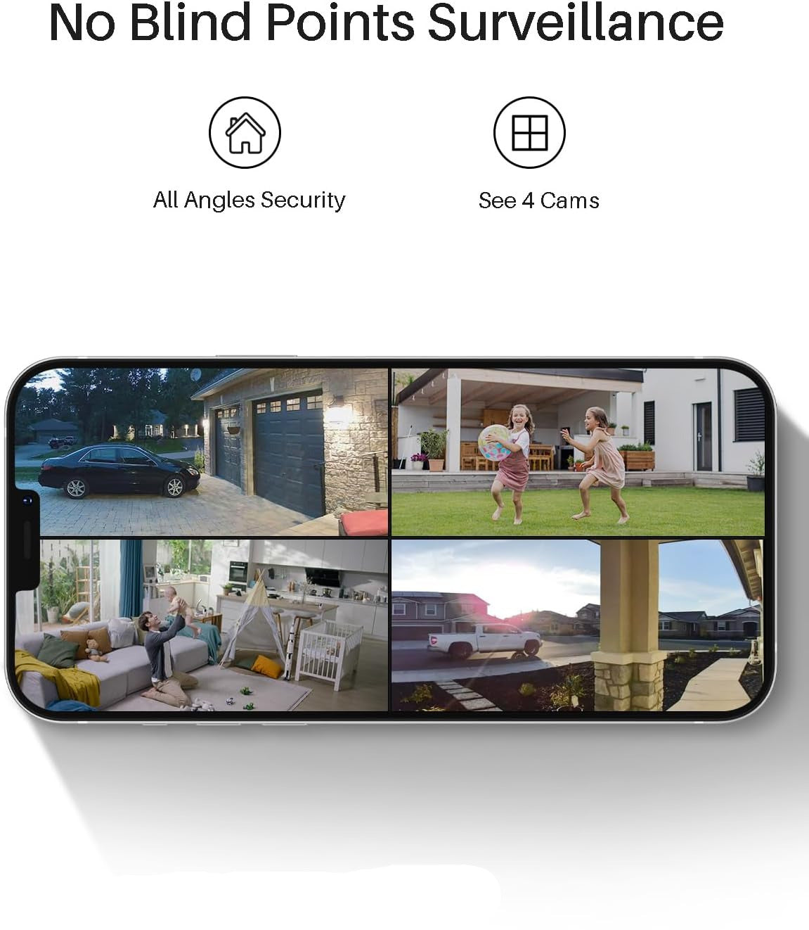 Bewakingscamera Buiten – Buitencamera – Veiligheidscamera – Camerabewaking – Outdoor Camera – 2K QHD Resolutie – Zonne-energie Met Ingebouwde Accu