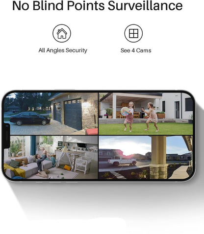 Bewakingscamera Buiten – Buitencamera – Veiligheidscamera – Camerabewaking – Outdoor Camera – 2K QHD Resolutie – Zonne-energie Met Ingebouwde Accu