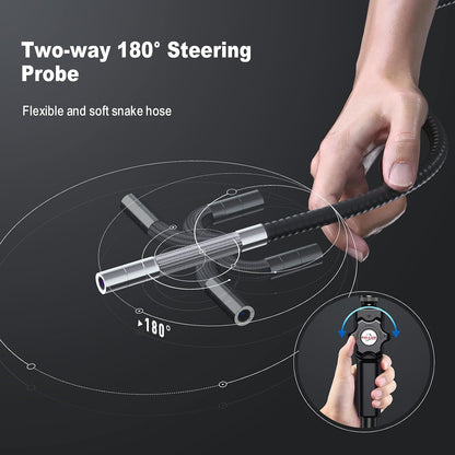 Ralcam Endoskopkamera mit Licht Camera - Inspektionskamera 8.5mm HD1080P Industrial Endoscope mit 8 Adjustable LED Digitales Endoskop 2m Flexible Kabel, für Android und IOS Smartphone (2M Kabel)
