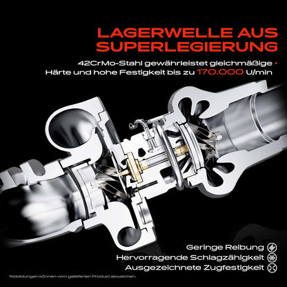 Turbinewiel – Uitlaatsysteem Wiel – Aandrijfwiel – Compressorwiel – Turbocompressor – Hittebestendig Metaal – Optimale Luchtstroom