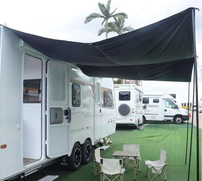 SUPAREE Caravan Luifel Auto Camping Luifels (Blauw, 3.5x2.4m)