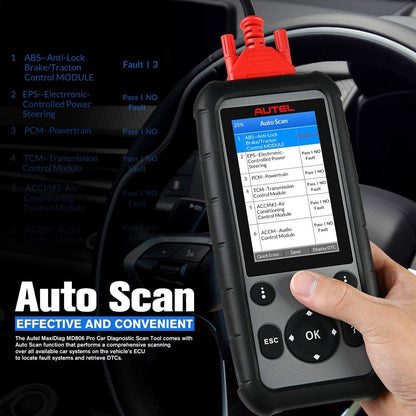 OBD2 Scanner – Autodiagnose Tool – Diagnoseapparaat – Foutcode Lezer – Uitleesapparaat – Volledige Systeemdiagnose – Onderhoudsfuncties Zoals Olie Reset & EPB