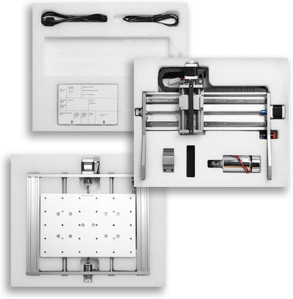 Genmitsu 3020-PRO MAX V2 CNC-freesmachine voor metaalsnijwerk en meer, GRBL-offline bediening, met eindschakelaars en noodstop, effectief XYZ-werkbereik 300 x 205 x 78 mm