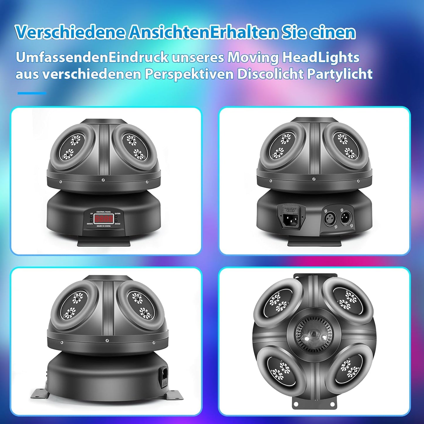 Disco Light Party Light, T100 Moving Head, LED RGB Licht DJ Projector Muziek Gecontroleerde DJ Disco Lichten, DMX Effect Spotlight, Voor KTV Familie Reünie Bruiloft Verjaardag Halloween