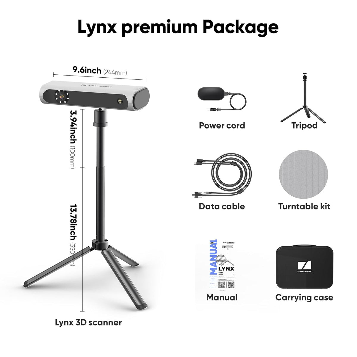 3D-scanner – Draagbare Scanner – 3D Digitizer – 3D Meting – 3D Modellering – Nauwkeurig Tot 0,1 Mm – Scansnelheid 10 Fps
