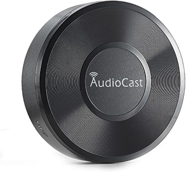 Chromecast - Streaming Box - AudioCast - Wifi & Audio-Adapter - DLNA Airplay-Ontvanger -  Compatibele met PC - Tablet - Smartphone - AUX - 25W - 8 x 8 x 6 cm - Zwart