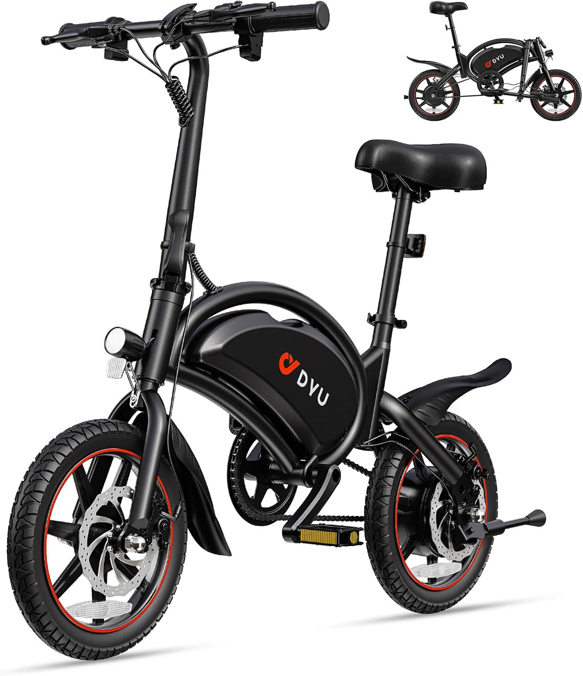 <font dir="auto" style="vertical-align: inherit;"><font dir="auto" style="vertical-align: inherit;">        DYU D3S E-bike, folding bike, 14 inch, electric bicycle, 25 km/h top speed, 40 km range, disc brakes, foldable, for youth and adults       </font><