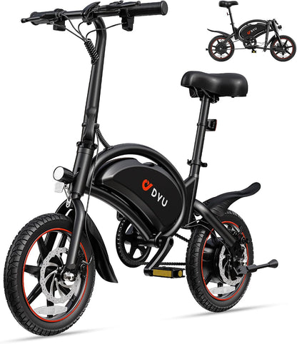 <font dir="auto" style="vertical-align: inherit;"><font dir="auto" style="vertical-align: inherit;">        DYU D3S E-bike, folding bike, 14 inch, electric bicycle, 25 km/h top speed, 40 km range, disc brakes, foldable, for youth and adults       </font><