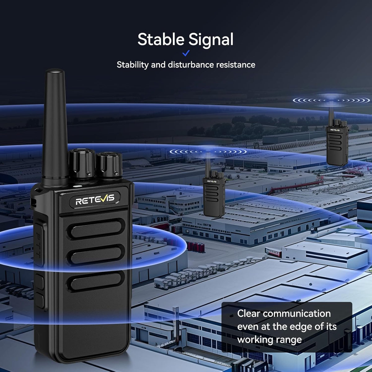 Retevis MateTalk P64 Digitale 2-Weg Radio met Oortelefoon, Professionele Walkie Talkies Lange Afstand, Compatibele Repeater, Groepsgesprek, voor Communicatiehandelaren en Retailers (5 pack)