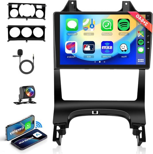 Android Autoradio 2 Din – Multimedia Systeem – Navigatie Radio – Touchscreen Auto – Wireless Apple Carplay – 9 Inch HD Scherm – Draadloos Android Auto – Bluetooth FM/RDS DAB+