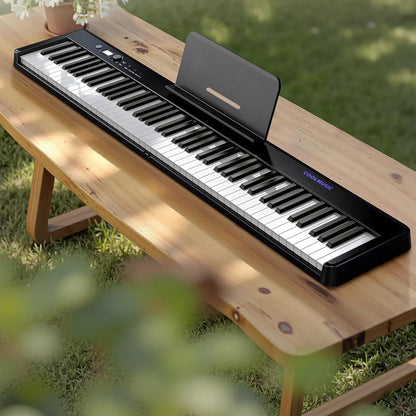 Opvouwbaar Pianotoetsenbord Met 88 Toetsen – Digitale Piano – Keyboard – Elektrische Piano – Draagbaar Toetsenbord – Halfgewogen En Aanslaggevoelig – Bluetooth MIDI