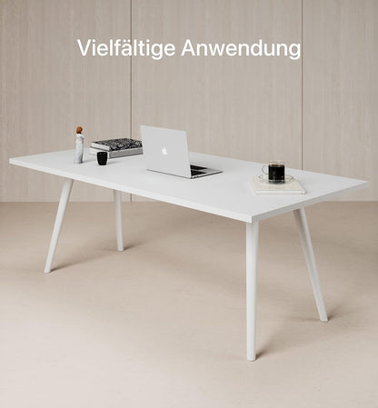 Desktronic Tafelblad 180 x 80 cm - Perfect voor het in hoogte verstelbare bureau, eettafels en meer - gemaakt in Europa - 25 mm stevig tafelblad duurzaam (eikenhout)