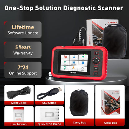 OBD2 Diagnoseapparaat – Autoscanner – Foutcodelezer – Diagnosetool – Codelezer – 5 Inch HD Touchscreen – 12 Resetfuncties inclusief Injectorkodering