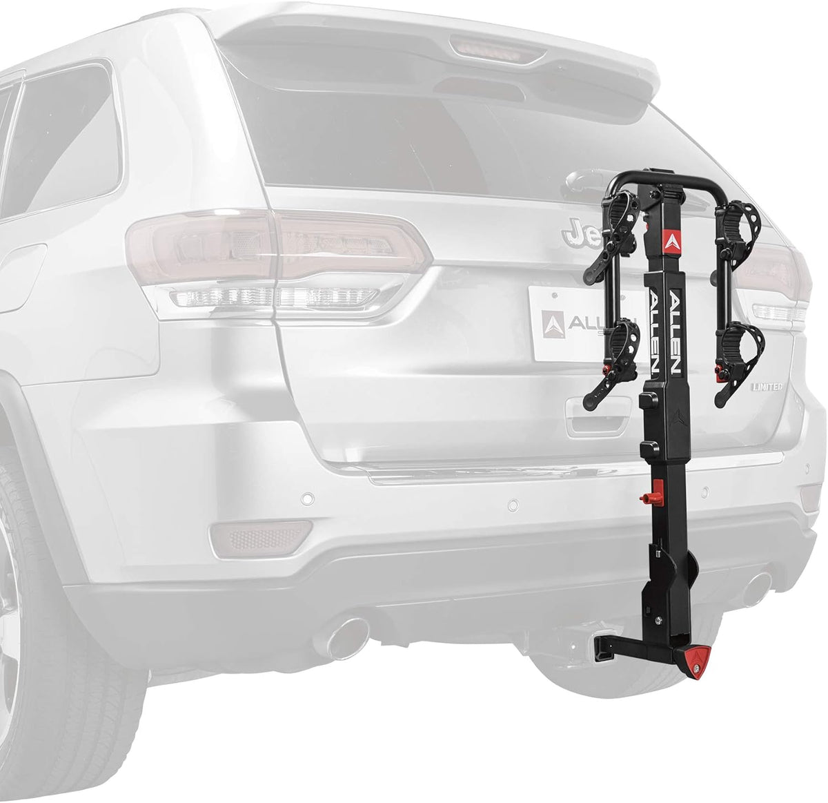 Allen Sports Premier Locking Quick Release 2-Bike Carrier voor 2 inch en 1 4 inch. Trekhaak, Model QR525, Zwart